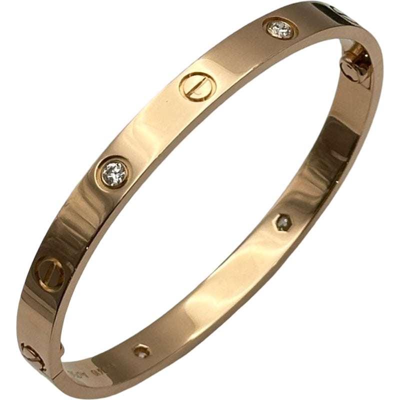 カルティエ Cartier ラブブレス4Pダイヤ ピンクゴールド 750