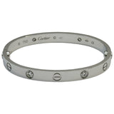 カルティエ Cartier ラブブレス 4Pダイヤ ホワイトゴールド 750 ダイヤモンド ジュエリー