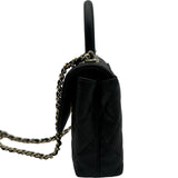 シャネル CHANEL ココハンドルエクストラミニ AP4244 ブラック ゴールド金具 キャビアスキン レディース ショルダーバッグ