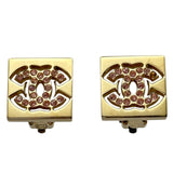 シャネル CHANEL ココマークスクエアイヤリング ゴールド メッキ アクセサリー