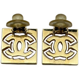 シャネル CHANEL ココマークスクエアイヤリング ゴールド メッキ アクセサリー