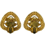 シャネル CHANEL トライアングルイヤリング ゴールド メタル アクセサリー