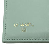 シャネル CHANEL マトラッセクラシックスモールウォレット AP0229 ブルー ゴールド金具 キャビアスキン レディース 二つ折り財布