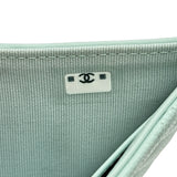 シャネル CHANEL マトラッセクラシックスモールウォレット AP0229 ブルー ゴールド金具 キャビアスキン レディース 二つ折り財布
