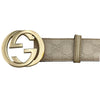 グッチ GUCCI インターロッキングベルト 90cm 214351 ベージュ グッチシマレザー ユニセックス ベルト