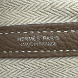 エルメス HERMES ガーデンパーティPM A刻印 エトゥープ シルバー金具 ネゴンダ ユニセックス ハンドバッグ