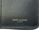 サンローラン SAINT LAURENT コンパクトウォレット 403723 ブラック キャビアスキン レディース 二つ折り財布