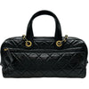 シャネル CHANEL マトラッセラージボーリングバッグ AS5579 ブラック ゴールド金具 パテント レディース ショルダーバッグ