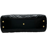 シャネル CHANEL マトラッセラージボーリングバッグ AS5579 ブラック ゴールド金具 パテント レディース ショルダーバッグ