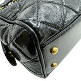 シャネル CHANEL マトラッセラージボーリングバッグ AS5579 ブラック ゴールド金具 パテント レディース ショルダーバッグ