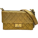 シャネル CHANEL トレンディCC2.55チェーンショルダー 7番台 ゴールド ゴールド金具 カーフスキン レディース ショルダーバッグ