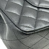 シャネル CHANEL マトラッセ25 A01112 28番台 ブラック シルバー金具 キャビアスキン レディース ショルダーバッグ