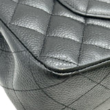 シャネル CHANEL マトラッセ25 A01112 28番台 ブラック シルバー金具 キャビアスキン レディース ショルダーバッグ