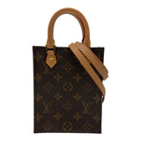 ルイ・ヴィトン LOUIS VUITTON プティット・サックプラ M81295 ブラウン モノグラム/レザー レディース ショルダーバッグ