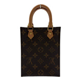 ルイ・ヴィトン LOUIS VUITTON プティット・サックプラ M81295 ブラウン モノグラム/レザー レディース ショルダーバッグ
