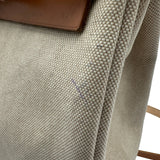エルメス HERMES エールバッグ アドPM □D刻 ベージュ/ゴールド トワル/レザー レディース リュック・デイパック