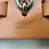 エルメス HERMES エールバッグ アドPM □D刻 ベージュ/ゴールド トワル/レザー レディース リュック・デイパック