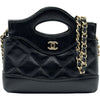 シャネル CHANEL CHANEL31 チェーンクラッチ AP3875 ブラック ゴールド金具 シャイニーラムスキン レディース ショルダーバッグ