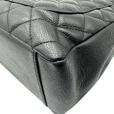 シャネル CHANEL GST チェーンショルダーバッグ A50995 14番台 ブラック ゴールド金具 キャビアスキン レディース ショルダーバッグ