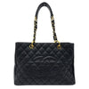 シャネル CHANEL GST チェーンショルダーバッグ A50995 14番台 ブラック ゴールド金具 キャビアスキン レディース ショルダーバッグ
