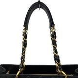 シャネル CHANEL GST チェーンショルダーバッグ A50995 14番台 ブラック ゴールド金具 キャビアスキン レディース ショルダーバッグ
