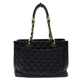 シャネル CHANEL GST チェーンショルダーバッグ A50995 14番台 ブラック ゴールド金具 キャビアスキン レディース ショルダーバッグ