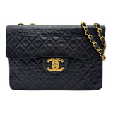シャネル CHANEL デカマトラッセ34 A01094 2番台 ブラック ゴールド金具 ラムスキン レディース ショルダーバッグ