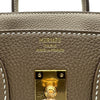 エルメス HERMES バーキン25 K刻 エトゥープ ゴールド金具 トリヨン レディース ハンドバッグ