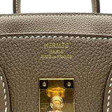 エルメス HERMES バーキン25 K刻 エトゥープ ゴールド金具 トリヨン レディース ハンドバッグ