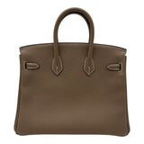 エルメス HERMES バーキン25 K刻 エトゥープ ゴールド金具 トリヨン レディース ハンドバッグ