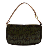 ルイ・ヴィトン LOUIS VUITTON ポシェット・アクセソワール M92191 ブラウン/カーキ モノグラムグラフィティ/レザー レディース ハンドバッグ