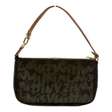 ルイ・ヴィトン LOUIS VUITTON ポシェット・アクセソワール M92191 ブラウン/カーキ モノグラムグラフィティ/レザー レディース ハンドバッグ