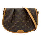 ルイ・ヴィトン LOUIS VUITTON メニルモンタンPM M40474 ブラウン モノグラム/レザー レディース ショルダーバッグ