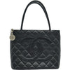 シャネル CHANEL 復刻トート A01804 6番台 ブラック シルバー金具 キャビアスキン レディース ハンドバッグ