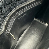 シャネル CHANEL 復刻トート A01804 6番台 ブラック シルバー金具 キャビアスキン レディース ハンドバッグ