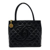 シャネル CHANEL 復刻トート A01804 5番台 ブラック ゴールド金具 キャビアスキン レディース トートバッグ