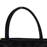 シャネル CHANEL 復刻トート A01804 5番台 ブラック ゴールド金具 キャビアスキン レディース トートバッグ