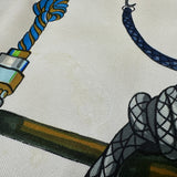 エルメス HERMES カレ90 PASEMENTERIE マルチカラー シルク レディース スカーフ