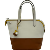 エルメス HERMES トランザット D刻印 ホワイト/ゴールド/ジョーヌナプル シルバー金具 エバーカラー/スイフト レディース ハンドバッグ