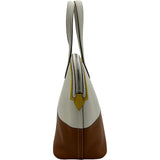 エルメス HERMES トランザット D刻印 ホワイト/ゴールド/ジョーヌナプル シルバー金具 エバーカラー/スイフト レディース ハンドバッグ