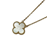 ヴァンクリーフ＆アーペル Van Cleef & Arpels ヴィンテージアルハンブラネックレス ゴールド Au750 マザーオブパール ジュエリー