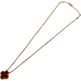 ヴァンクリーフ＆アーペル Van Cleef & Arpels ヴィンテージアルハンブラネックレス ゴールド Au750 カーネリアン ジュエリー