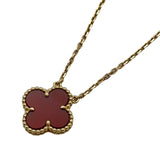 ヴァンクリーフ＆アーペル Van Cleef & Arpels ヴィンテージアルハンブラネックレス ゴールド Au750 カーネリアン ジュエリー