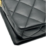 シャネル CHANEL マトラッセ チェーンショルダー AS4772 ブラック カーフスキン レディース ショルダーバッグ