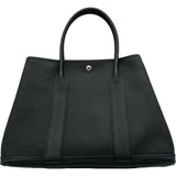 エルメス HERMES ガーデンパーティPM Y刻印 ブラック シルバー金具 ネゴンダ ユニセックス ハンドバッグ
