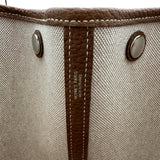 エルメス HERMES ガーデンパーティPM H au Pas K刻印 ベージュ/ゴールド/マルチカラー シルバー金具 トワル/ネゴンダ レディース ハンドバッグ