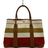 エルメス HERMES ガーデンパーティPM カバロール □Q刻印 ルージュヴェネチアン/ゴールド シルバー金具 トワルトランザット レディース ハンドバッグ