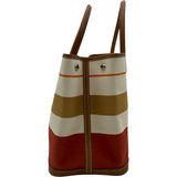 エルメス HERMES ガーデンパーティPM カバロール □Q刻印 ルージュヴェネチアン/ゴールド シルバー金具 トワルトランザット レディース ハンドバッグ