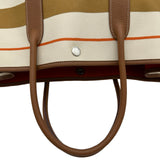 エルメス HERMES ガーデンパーティPM カバロール □Q刻印 ルージュヴェネチアン/ゴールド シルバー金具 トワルトランザット レディース ハンドバッグ