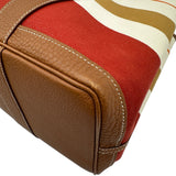 エルメス HERMES ガーデンパーティPM カバロール □Q刻印 ルージュヴェネチアン/ゴールド シルバー金具 トワルトランザット レディース ハンドバッグ